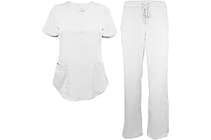 Women's Ultra Soft Y-Neck Scrub Set