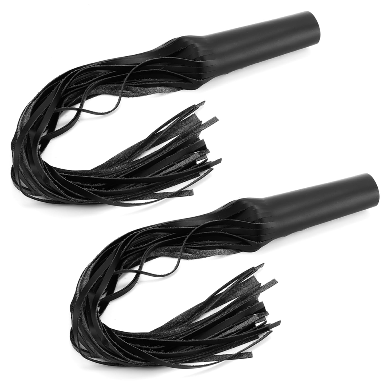 Majatou Popular Motorcycle Brake Lever Grip, Handlebar Tassel, 2 Pieces Of Black Pu Leather Handle Tassels, Suitable For 1 Inch Handlebar Motorcycle Modification Accessories