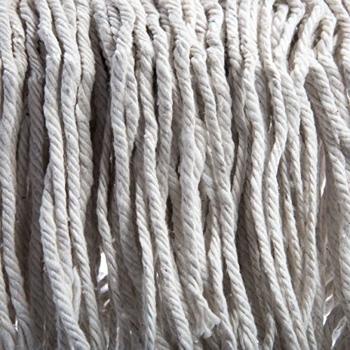 Image of SPARTA Flo-Pac Mop Head Cut-End, Narrow Band with White Band for Organized Cleaning, Small, Tan, (Pack of 12)