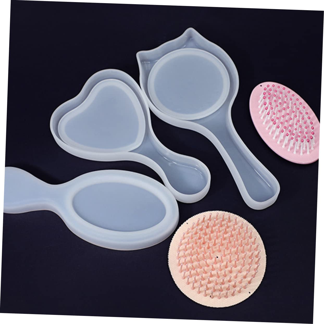 4sätze Kammform Für Epoxidharz Katzenohren Design Teilig Bastelmaterialien Für Kreative Handwerksprojekte Langlebig Und Flexibel
