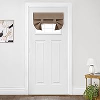 Vista 100 de HOMEIDEAS Cortinas opacas de aula para puerta delantera, cubierta de ventana de puerta de aula, persianas de privacidad con aislamiento térmico