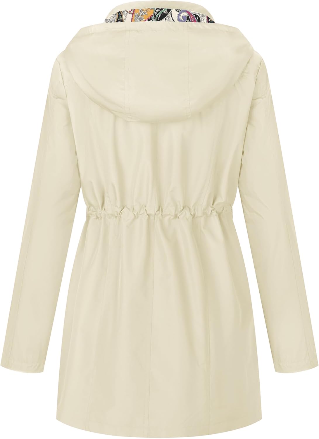 LOMON Women Waterproof Outdoor Hiking Raincoat Women Lined Rain Jacket Lightweight Hooded Jackets Trench Coats - Image 5