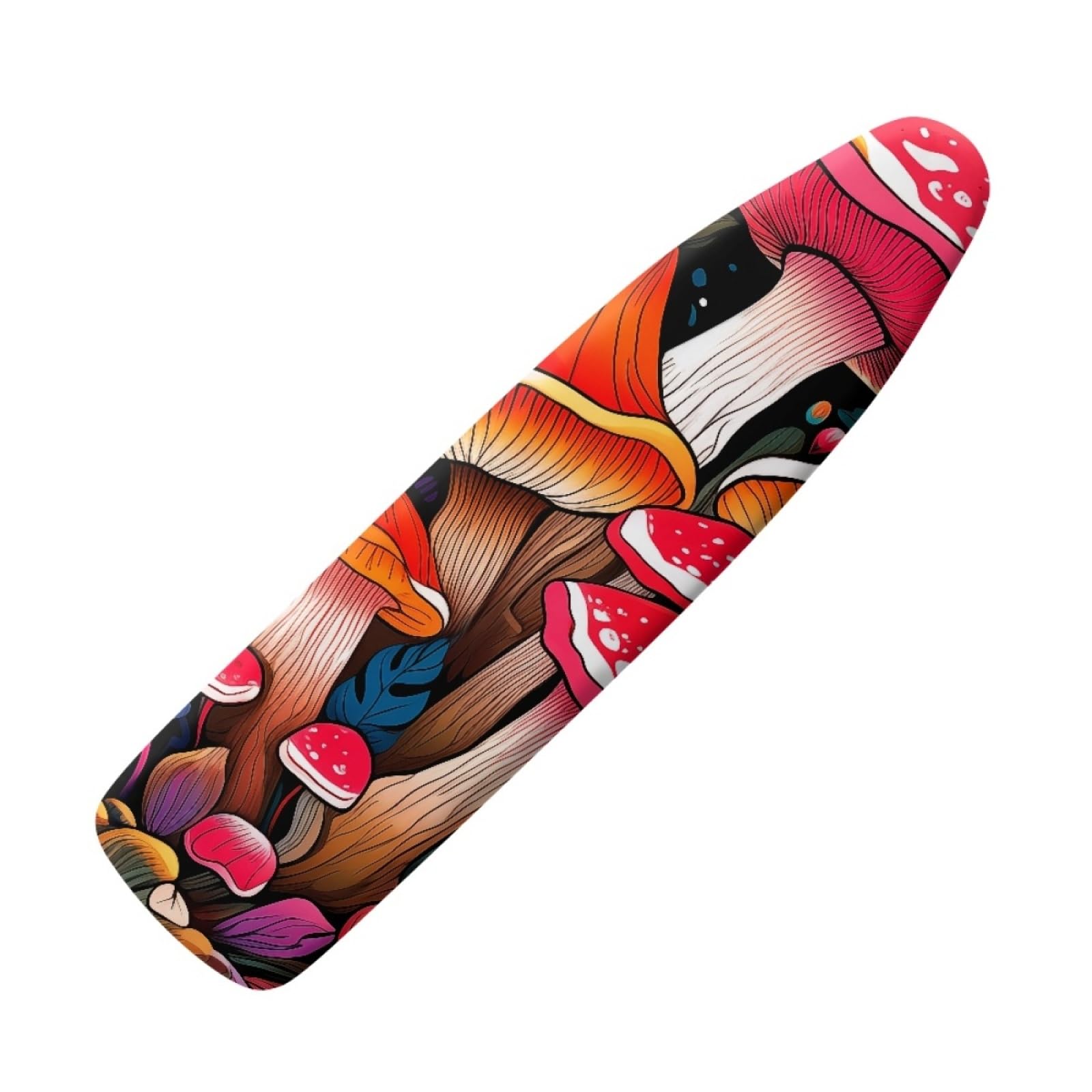 Ironing Board Covers Brown Red Mushroom Iron Board Covers and Pad Thick Resist Scorching and Staining Thick Easy Fit Iron Cover Adjustable Elastic Rope Ironing Boards Cover 125x45cm