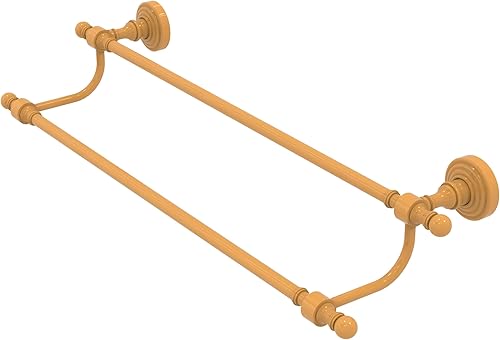 Miniatura 3 de Allied Brass RW-72/24-SHB Retro Wave Collection - Toallero doble de 24 pulgadas, color beige sombreado Beige sombreado,Rojo de bomberos,Azul