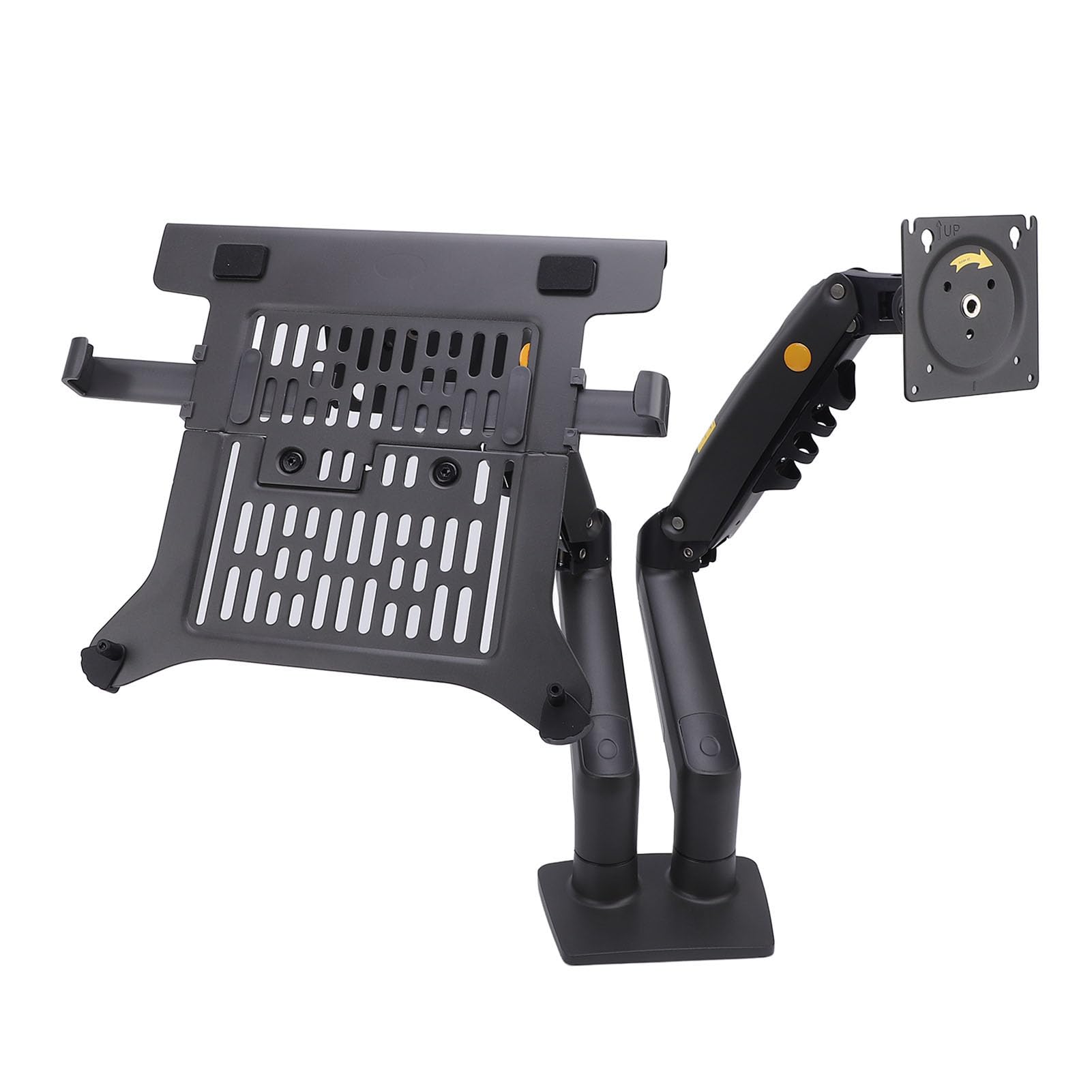Topiky Supporto per Laptop e Display 2 in 1 F160-FP Design Regolabile per Programmatori e Designer Monitor da 17-30 Pollici Laptop da 10-17 Pollici