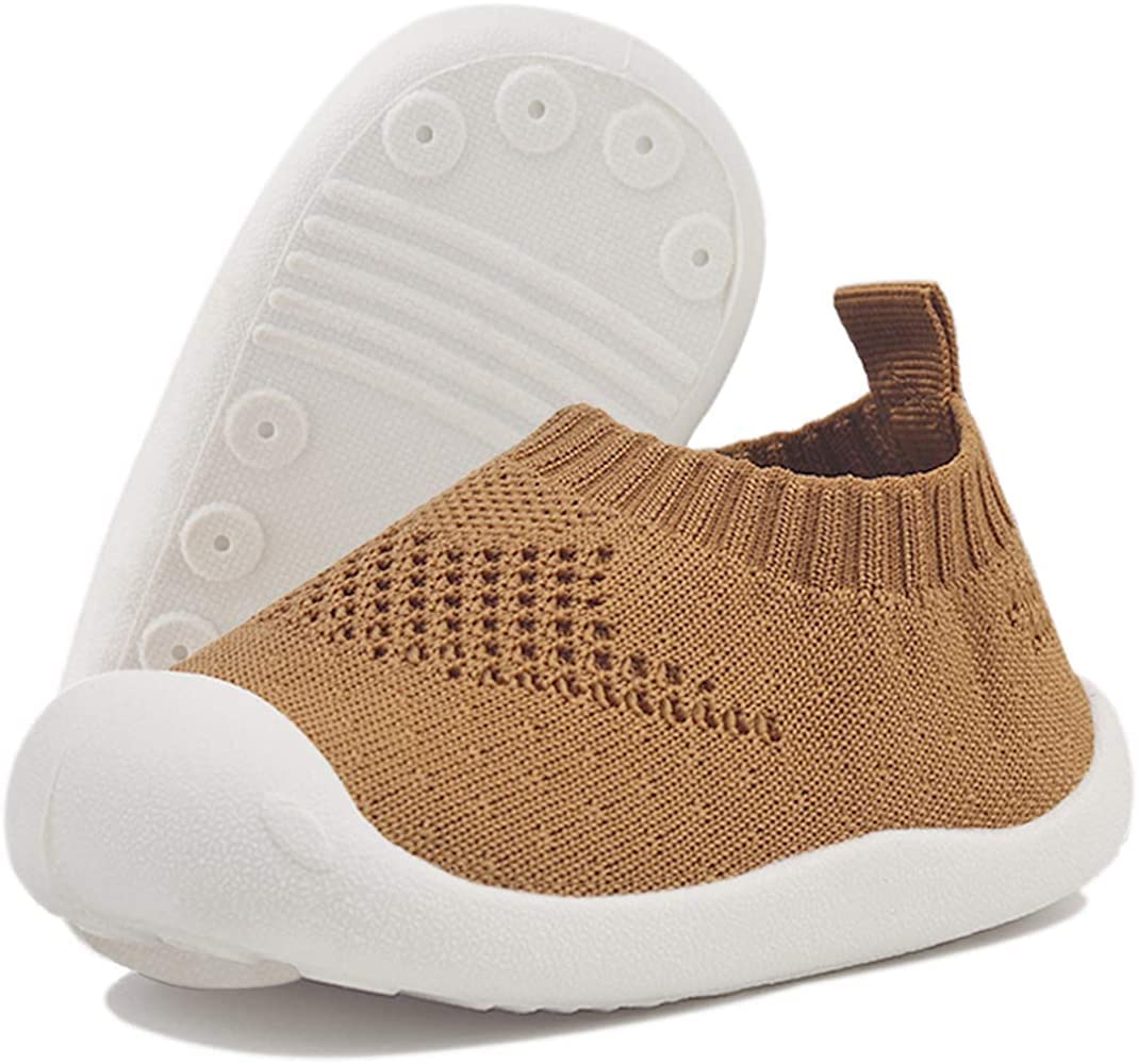 GenericTopibaaz Unisex Baby Kids Knit First Walking Shoes | Breathable Lightweight Anti-Skid Casual Cotton Mesh Sneakers | Rubber Soft Sole Toddler Infant Boys Girls Boots | All Season |(6 Month to 4 Years)