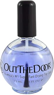 INM Out the Door Top Coat Nail Polish 2.3 oz - Fast-Drying Non-Yellowing Professional Salon Formula