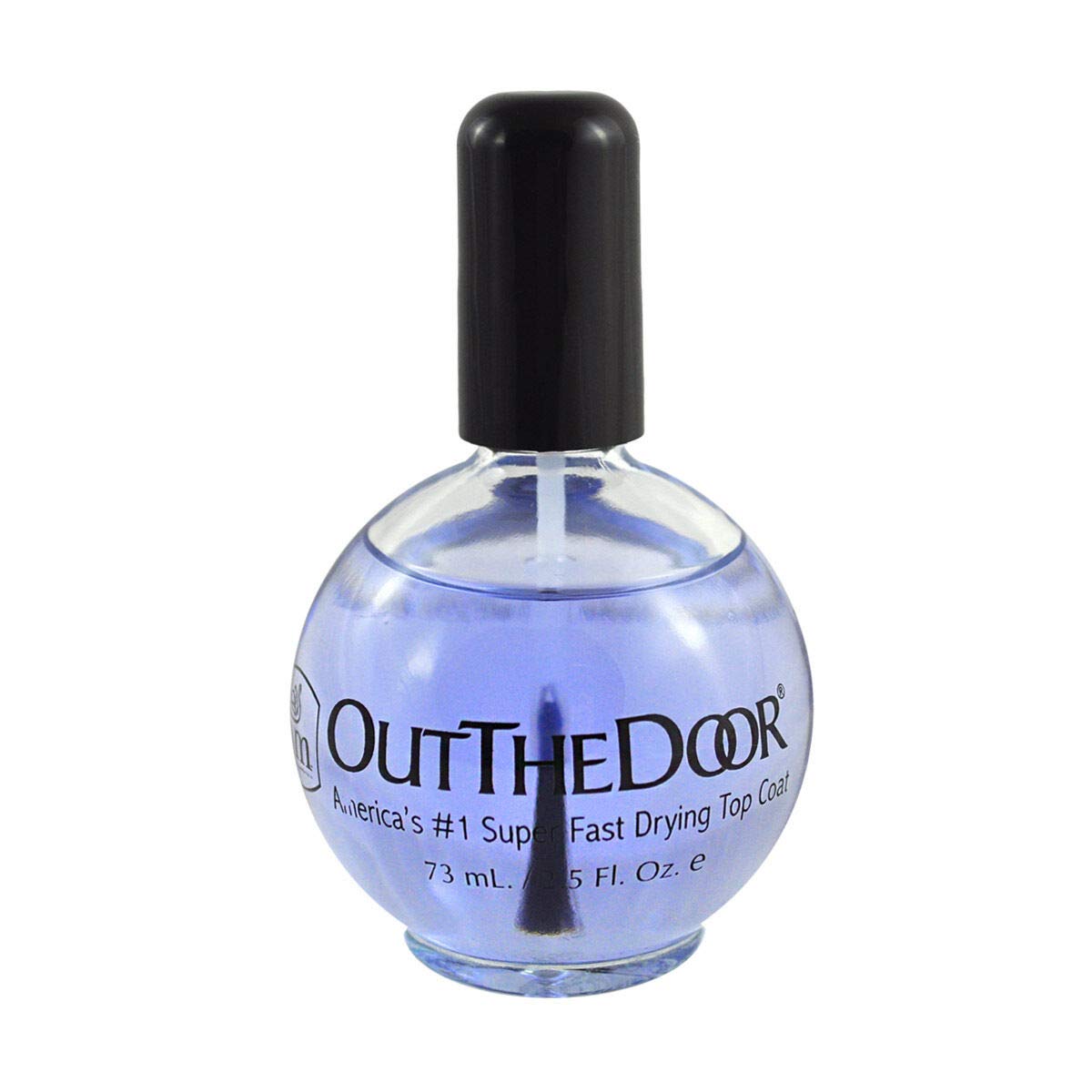 INM Out the Door Top Coat Nail Polish 2.3 oz - Fast-Drying Non-Yellowing Professional Salon Formula