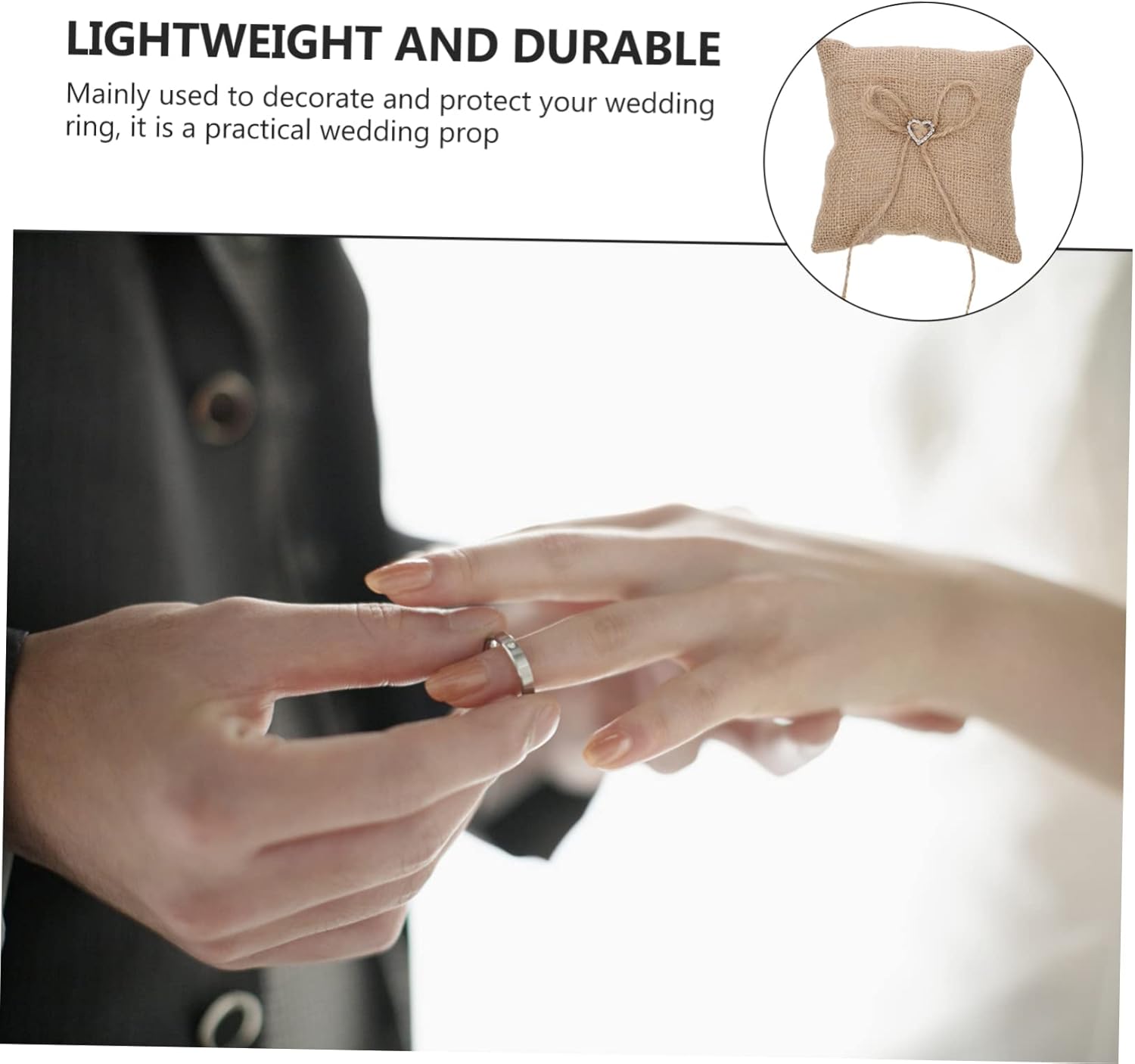ABOOFAN 5 pcs Romantic Lace Ring Pillow Elegant Wedding Cushion for Rings Unique Holder for Ceremony Soft Cloth Material Delicate Design for Special Occasions