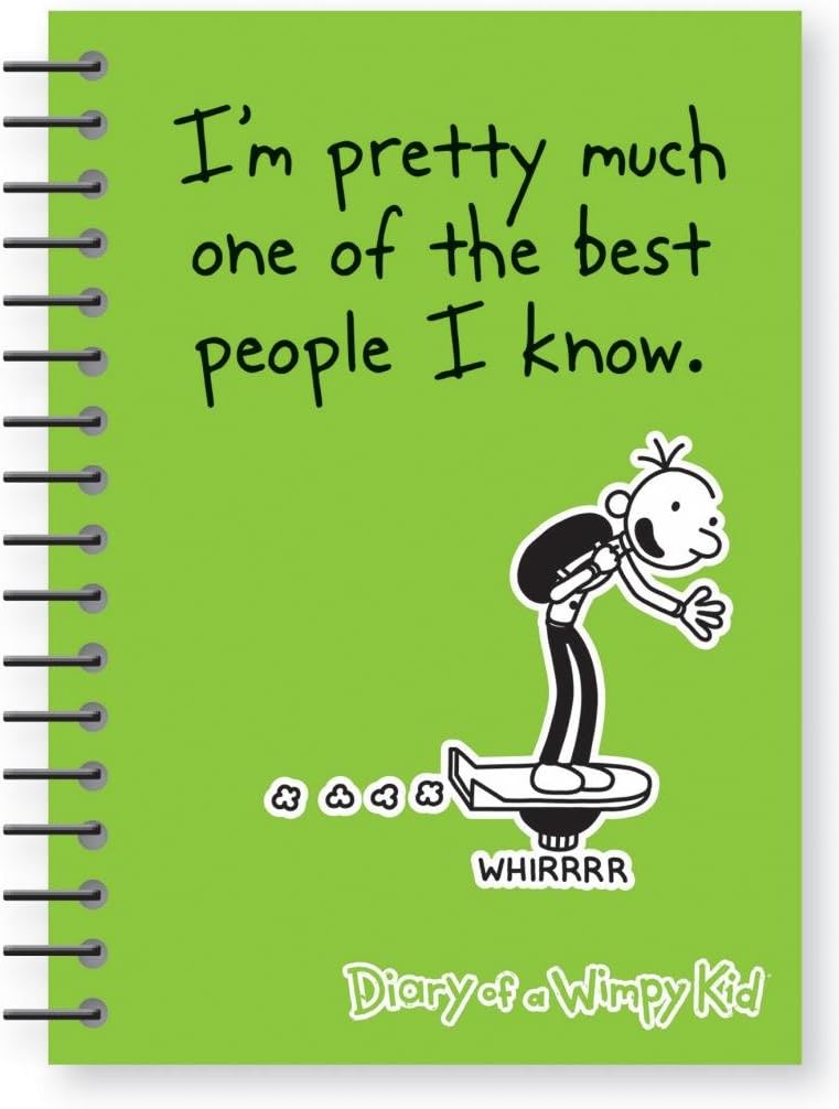 Diary Of A Wimpy Kid Notepad A5 Wiro Lined Notebook Green