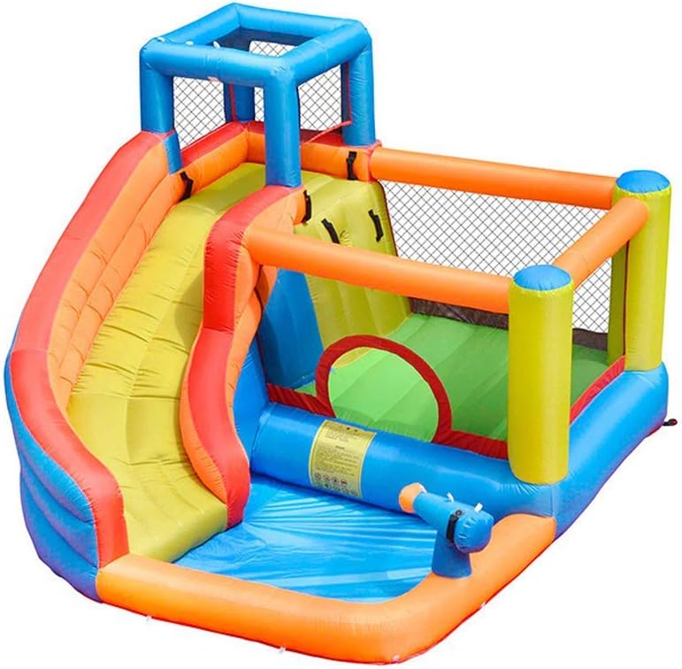 Kid Inflatable Castle Slides Children's Inflatable with Climbing Wall Outdoor Large Amusement Parks Kindergarten Trampolines Bounce House