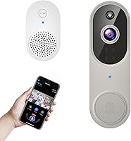 LumoYuzu 1080p Wireless Battery Video Doorbell Camera - AI Human Detection, Night Vision, 2-Way Audio, Cloud Storage for Home Security