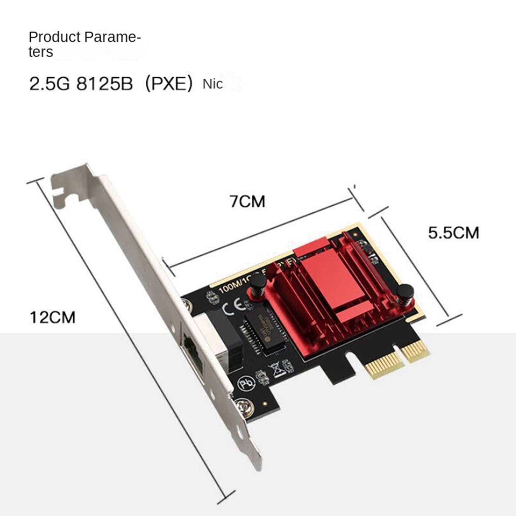 3X Scheda di Rete da 2,5 G PCI-e A RJ45 Ricevitore WiFi Scheda di Rete Gigabit Disco Ethernet 2500 Mbps 2,5 Gbps per PC