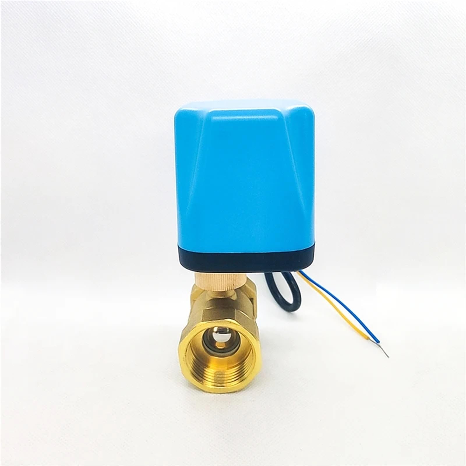 Valvola a sfera elettrica in ottone da 1/2 pollice, due fili, due vie, normalmente chiusa, normalmente aperta, 1 pz.(24VDC_NORMALLY OPEN)