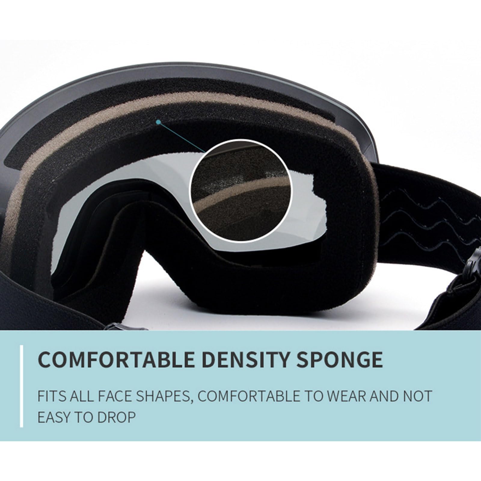 Occhiali da sci anti-appannamento con lenti comode ergonomiche occhiali da pattinaggio adatti per sport all'aria aperta occhiali da sci globulari
