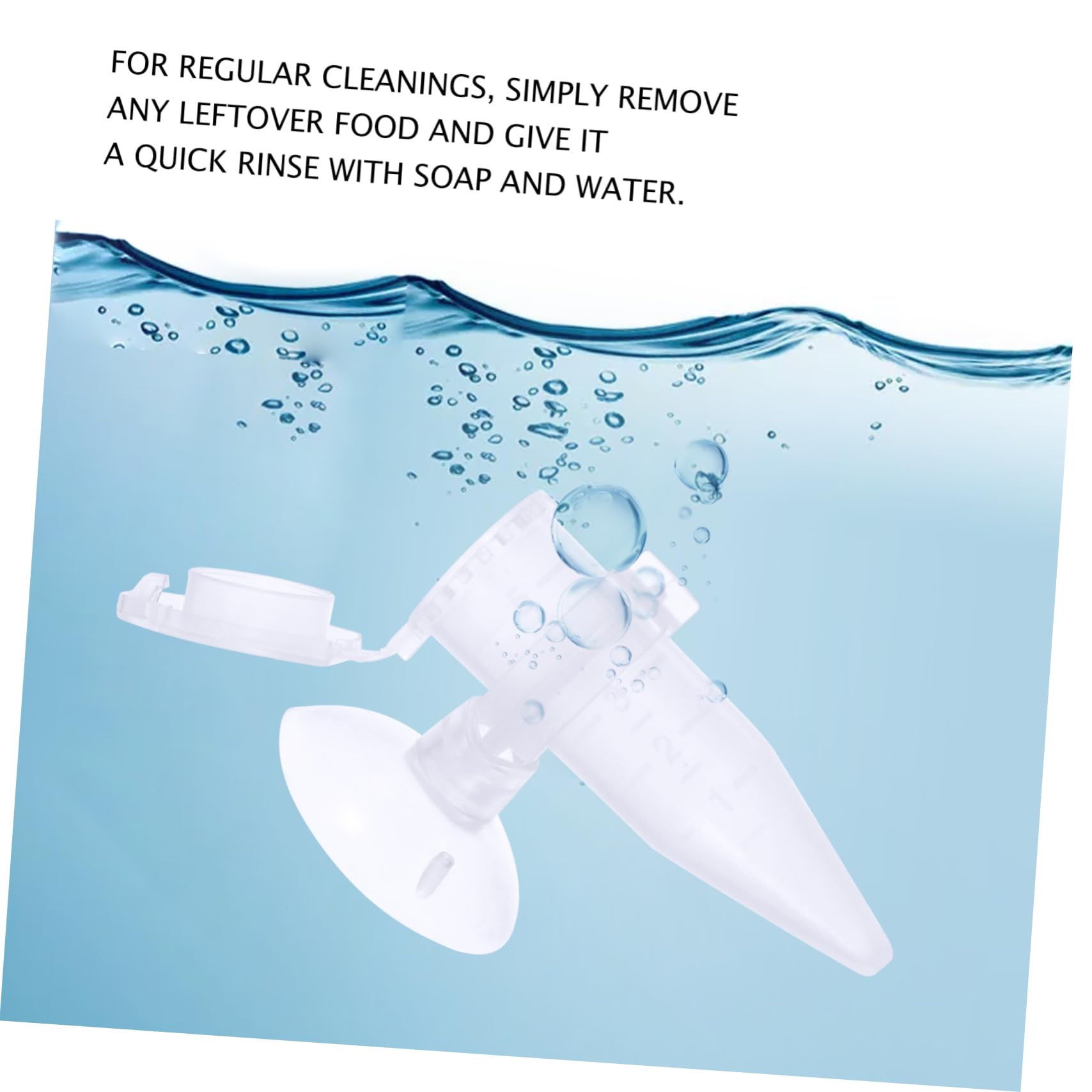 Beaupretty 15piezas Alimentador Automático De Camarones Mini Hatchery con Tubo Gotero y Ventosa Alimentador para Acuarios Diseño Transparente y Práctico