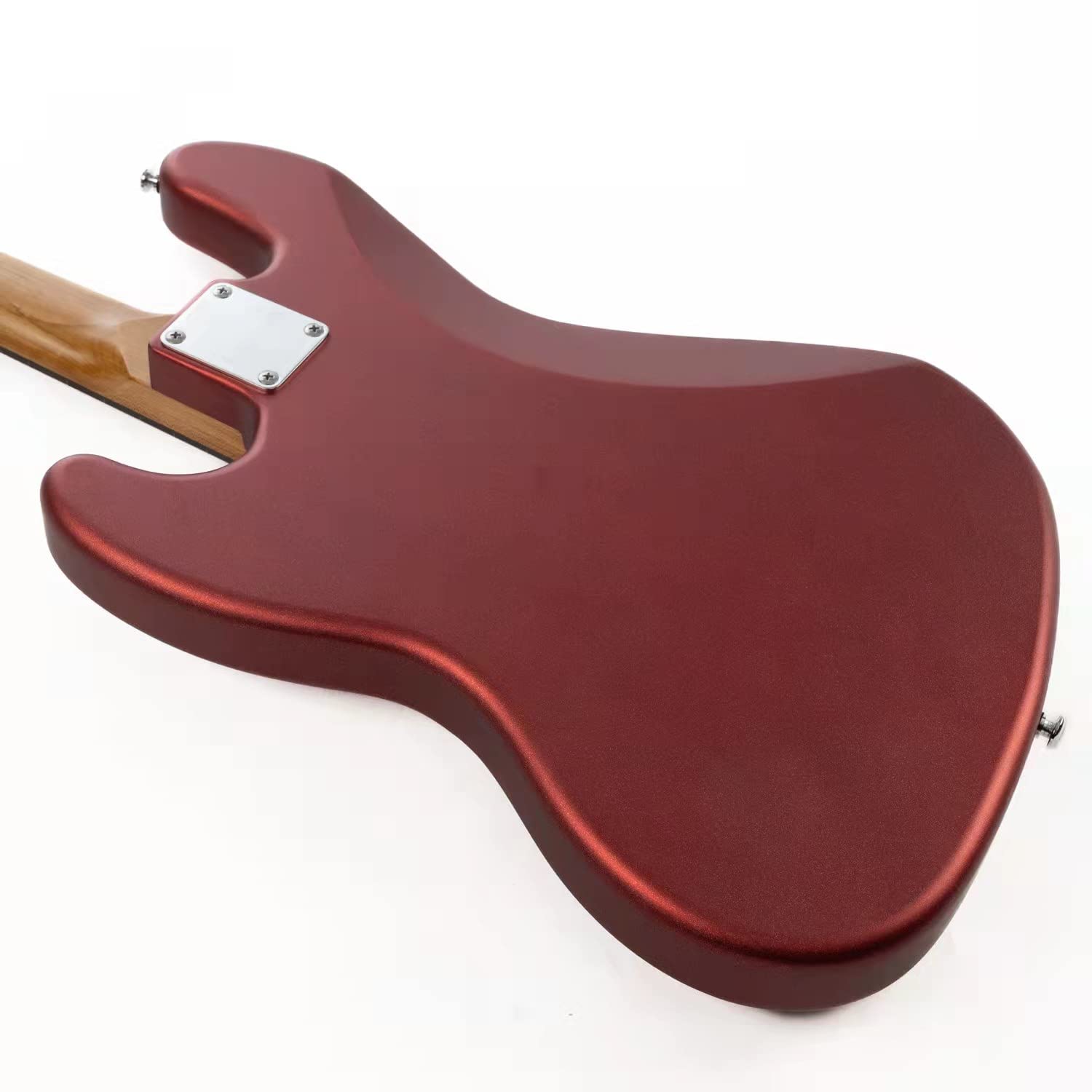 EART Guitarras B100 Asado Cuello de arce Palisandro Diapasón Cuerpo de caoba Trastes Acero Inoxidable Estilo Jazz Estándar 4 Cuerdas Jugador Bajo Eléctrico