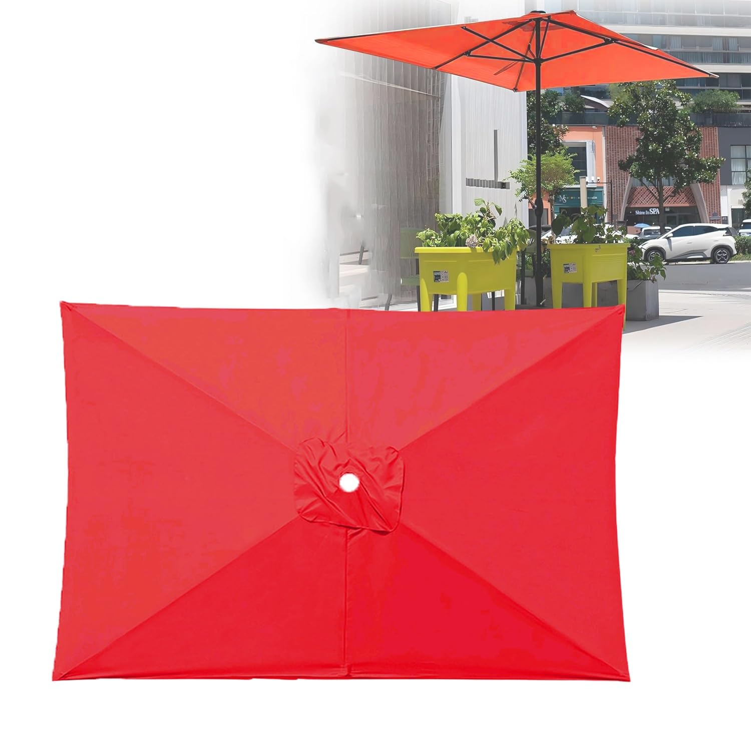 Toldo de repuesto para sombrilla de jard&iacute;n piscina y terraza de 3 x 2 m