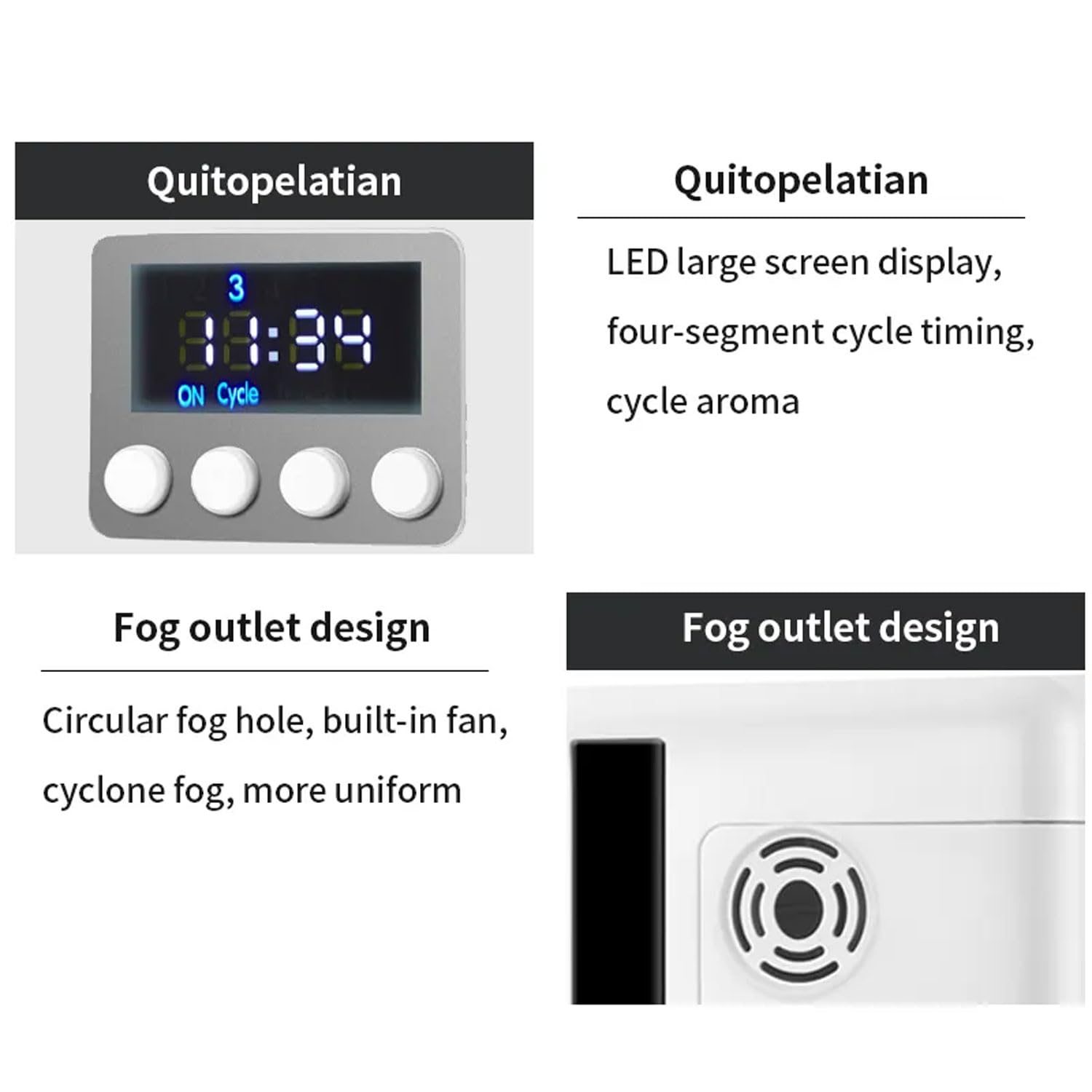Kommerzieller 160-ml-Aromadiffusor, abnehmbare Duftluftmaschine mit Stummschaltung, kann 300 m³ abdecken, Öldiffusor mit Knopf-/Bluetooth-Steuerung, mit Zeitfunktion für Hotel, Büro, Lobby