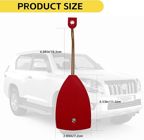 Miniatura 2 de NTNEV Paquete de 2 fundas para llaves de automóvil, de piel sintética, creativa, extraíble, llavero de coche de gran capacidad, universal para la