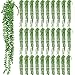Janinka 32 Pcs Artificial Succulents Bulk Hanging Plants 24 Inches Large Fake String of Pearls Fake Plants Wall Greenery Decor for Garden Indoor Outdoor Decoration