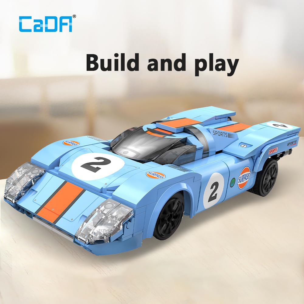 Amazon.com: CaDA C51076W Racing Car Building Block Model, 1:20