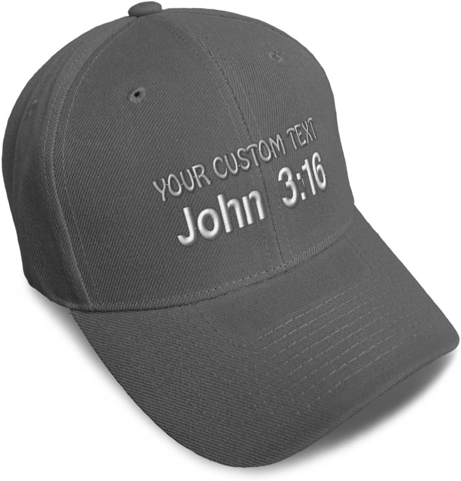 Baseball Caps for Men & Women Embroidered John 3:16 Jesus Christ Christian God Ladies & Men Baseball Hats