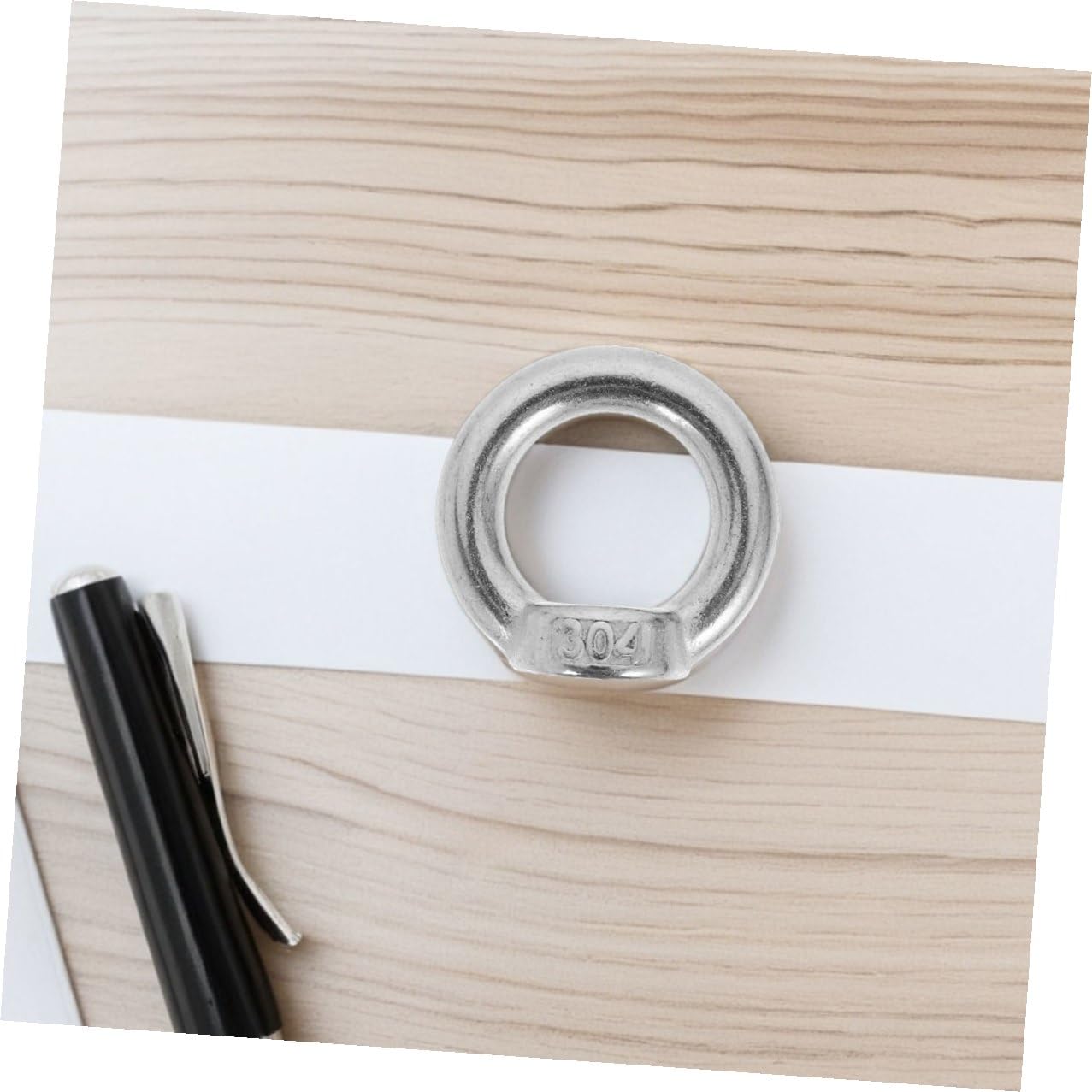 8pcs M8 Ring Shaped Eye Nuts, 304 Stainless Steel Marine Fasteners