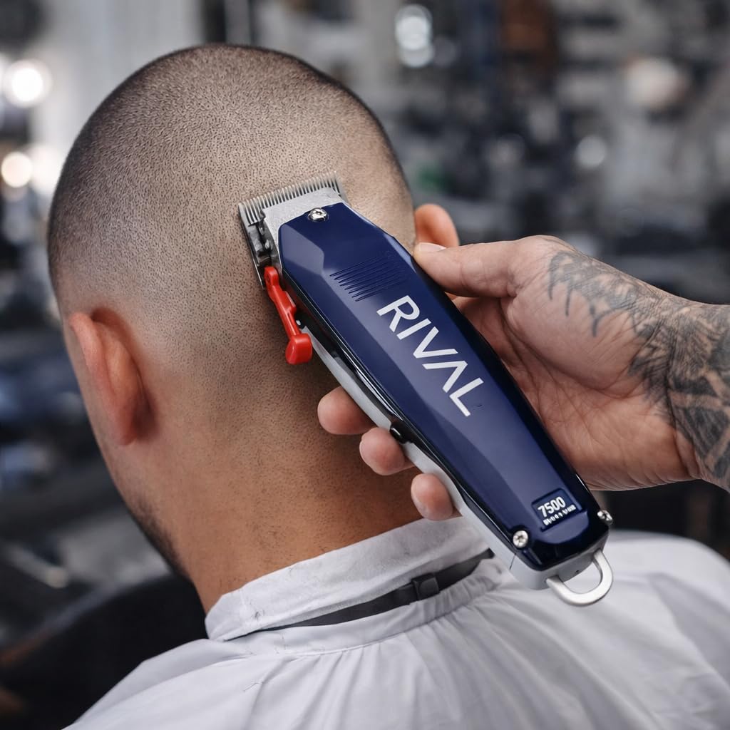 Stylecraft Rival Cordless Hair Clipper with Digital Display and Metal Housing Professional Grade Clipper for Hair Cutting and Barber Use