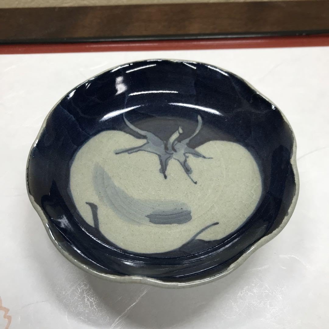 辻修窯 野菜紋様 高台浅鉢 5客1セット｜食器 