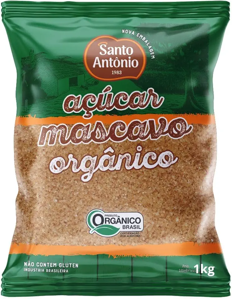 SANTO ANTONIO ALIMENTOS ACUCAR MASCAVO ORGANICO PCT 1KG