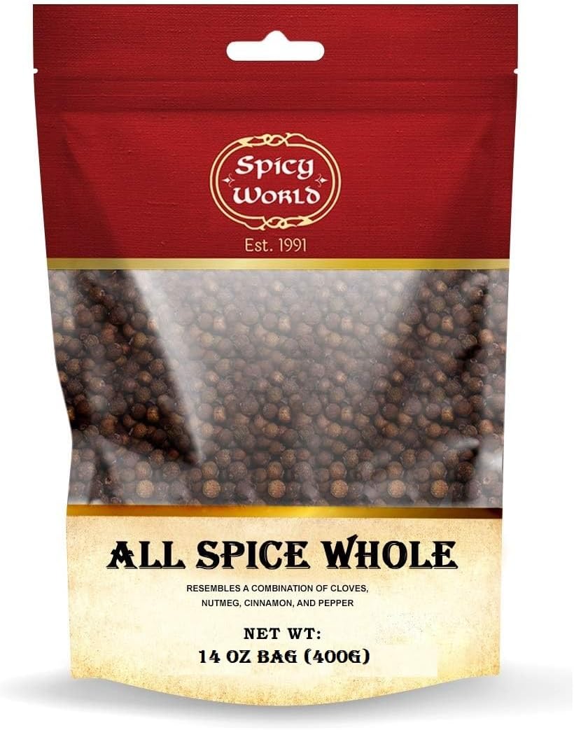 Spicy World Whole Allspice Berries 14 Oz Resealable Bag