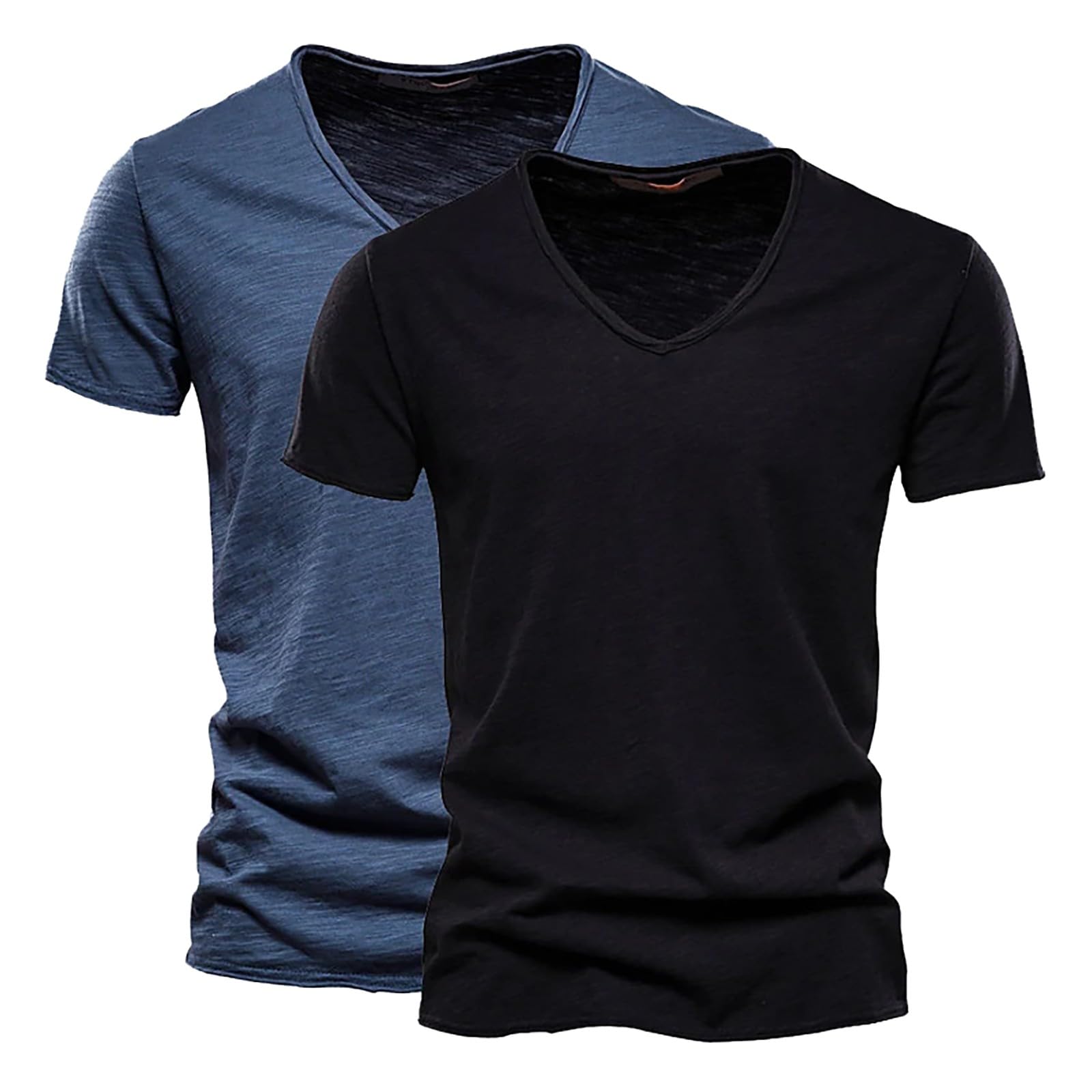 Camiseta Básica Hombre Manga Corta Estilo Casual Diseño Ideal para Verano,Camiseta De Deporte Hombre,Tejido