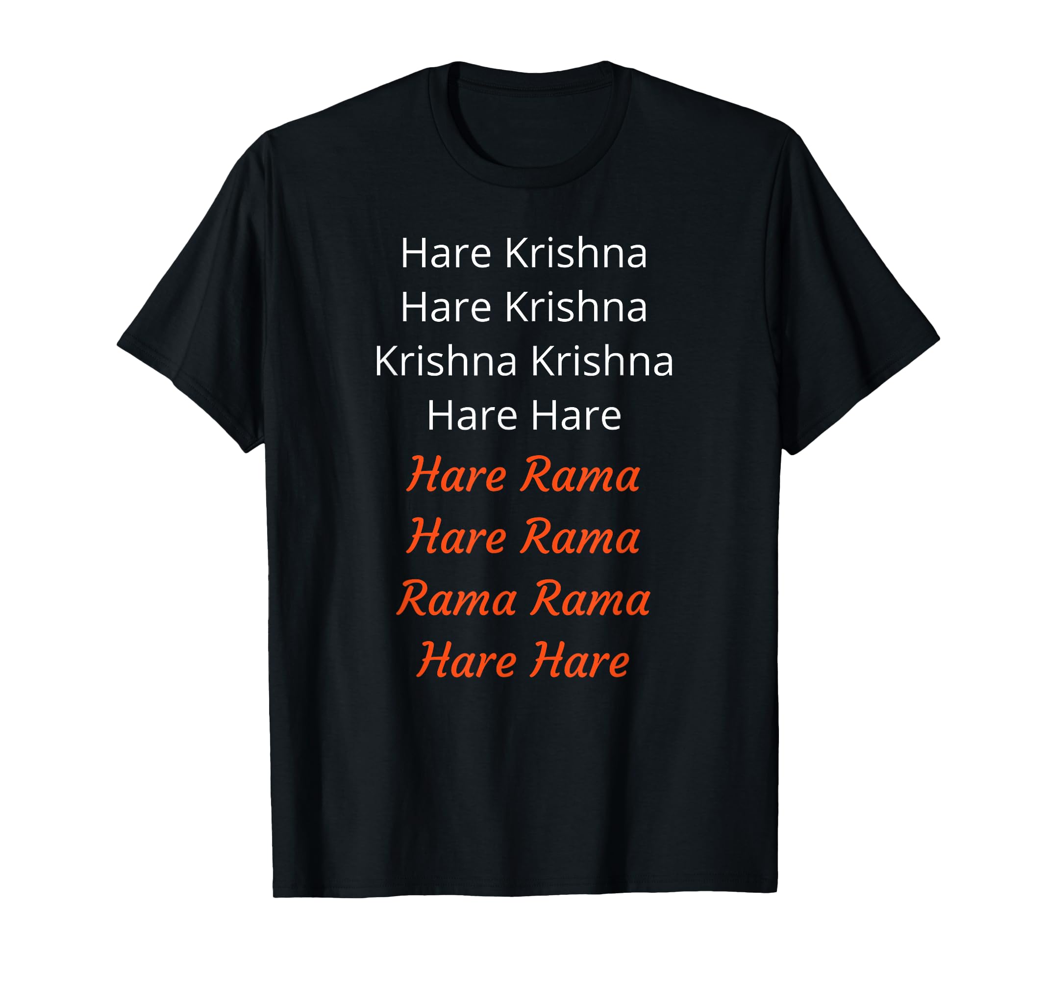 Hare Krishna Maha Mantra Spiritual Devotional T-Shirt
