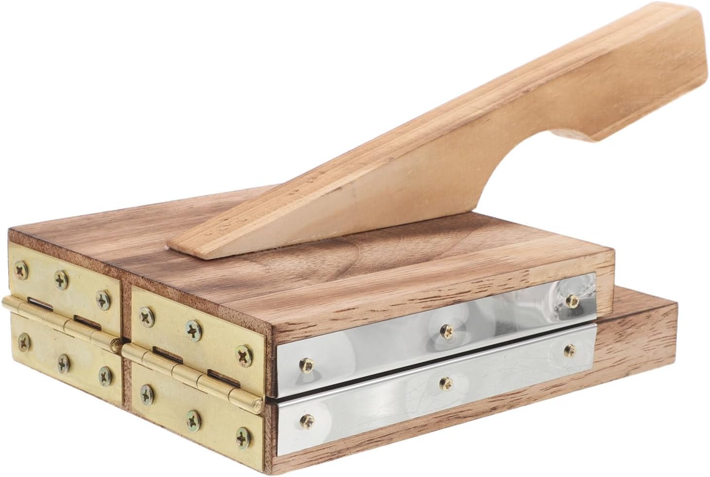 Wooden Dumpling Mold Manual Press for Wrapper Making Kitchen Tool