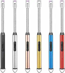 Isqueiro Elétrico USB Recarregável Multifunção para Cozinha Fogão a Gás Carvão Velas e Mais com Cores Variadas Premium