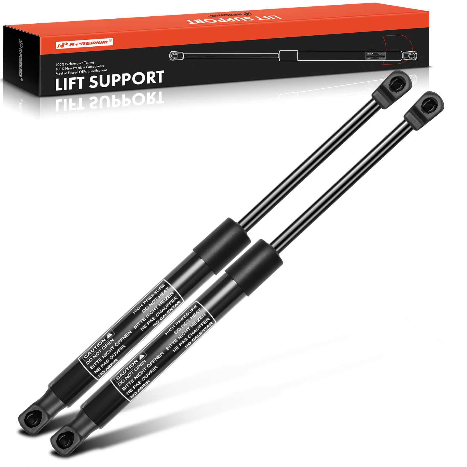 A-Premium Hood Lift Supports Gas Spring Shock Struts Compatible with Hyundai Sonata 2015-2017 (Excluding Hybrid) 2-PC Set