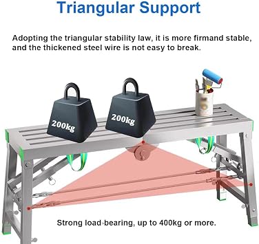 Folding Scaffolding Work Platform,Adjustable Height