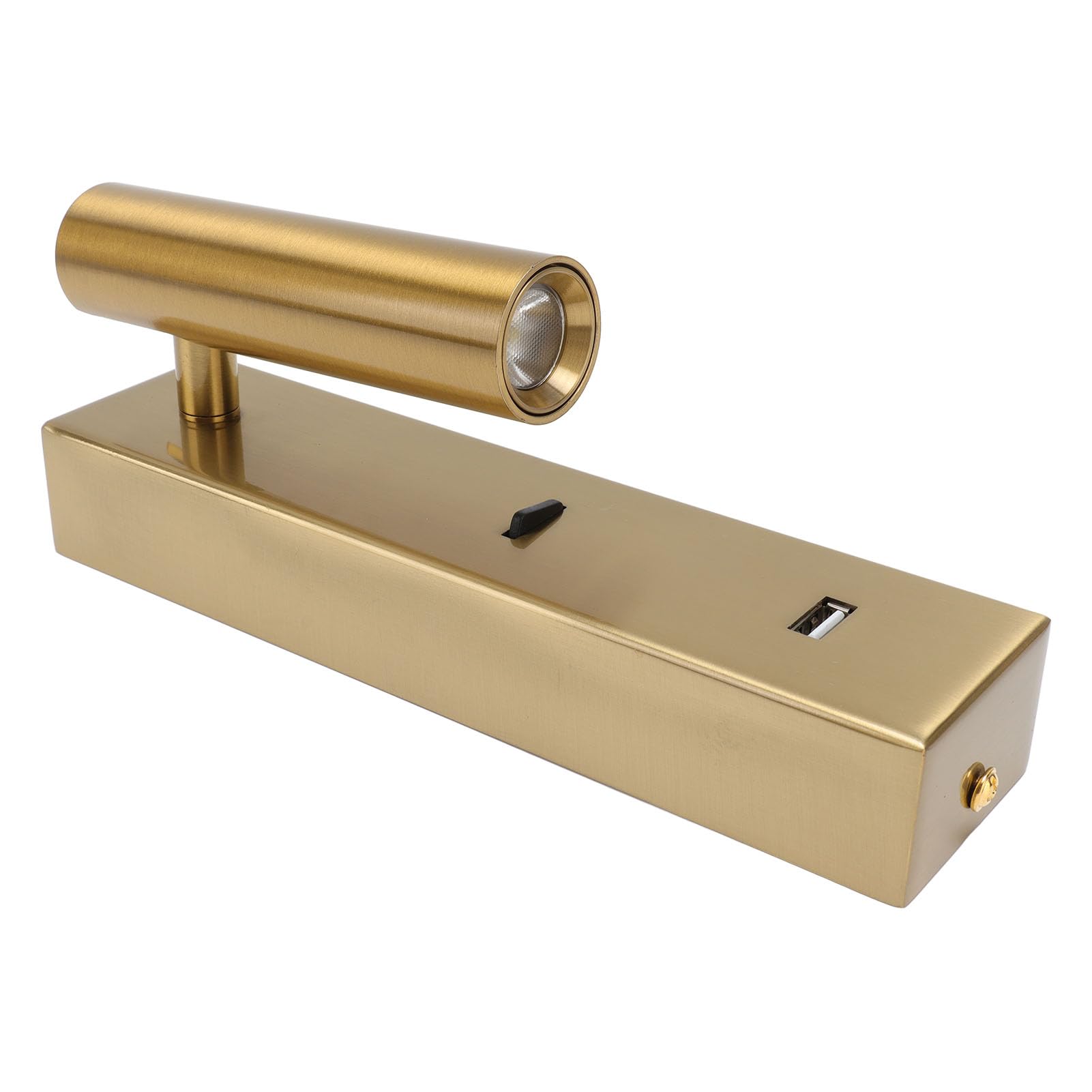 Lampada da Lettura a LED a Parete Elegante Angolo Regolabile per Camera da Letto Arredamento Moderno 100 V-240 V Lega di Alluminio 1 unità (Luce bianca)
