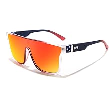 FEISEDY Sunglasses for Women Men, Fashion Mirrored Single Lens, Driving Beach Sunnies UV400 Shades B2996