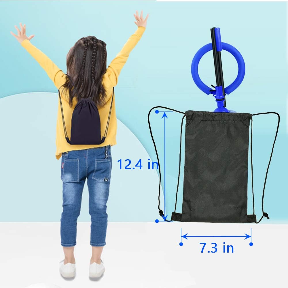 QMOEH Skip It Ball, Foldable Skip It Ankle Skipit Toy with Backpack, Colorful Flash Skip It Toy for Fitness