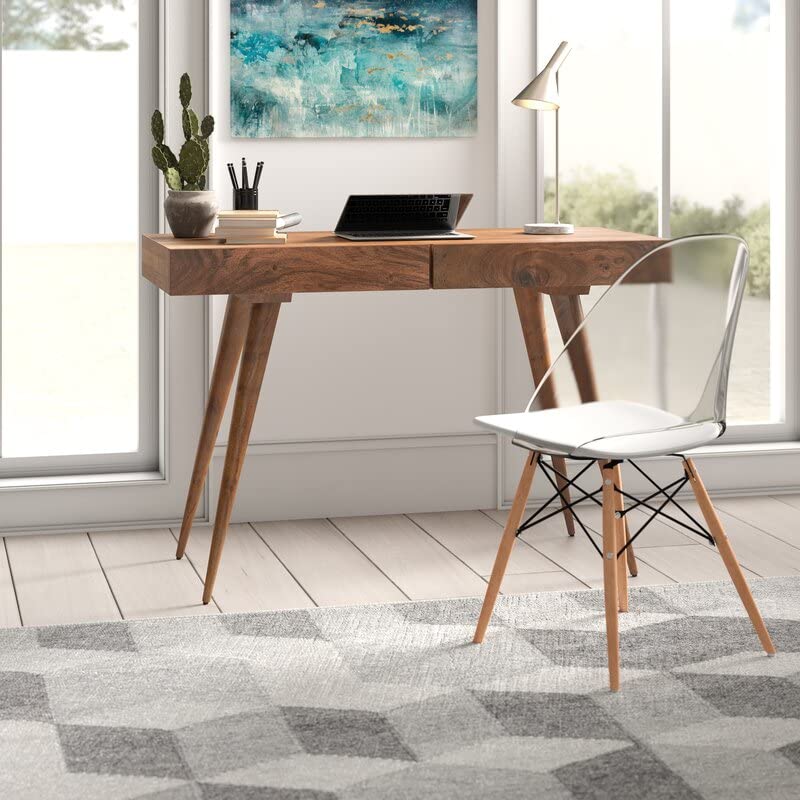 Image of IThree Multpurpose Study Table | Sheesham Wood Computer Laptop Table with Storage Drawer| Solid Wooden Table for Home & Office (Style 3)