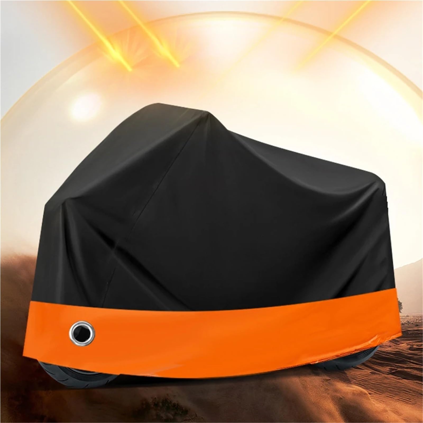 Funda para Moto Protector Cubierta Cubierta impermeableprueba de Polvo para Exteriores, Cubierta para Moto, Scooter, Motores, Polvo, Lluvia, Cubierta Protectora UV para Todas Las Estaciones(XXL)