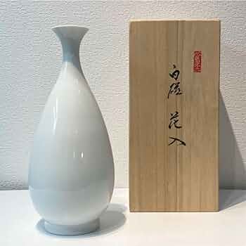 掛花 茶道具 茶器 花瓶 花器 木箱 共箱 銘 作家物 白 61Ftlkr9bSL._UF350,350_QL50_.jpg