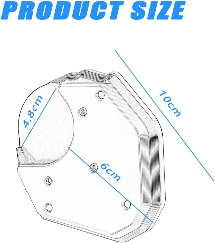 2021 KLR650 Kickstand Extension Pad Compatible with KLR650 2008-2025 Motorcycle Side Stand Enlarger Sled Sidestand Kickstand Foot Pads Support（Black）