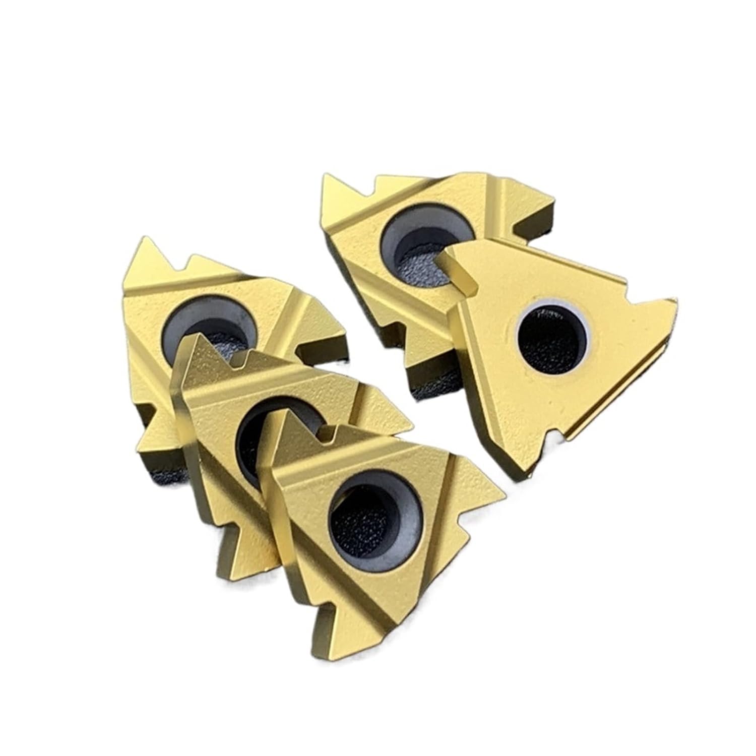 Metal indexable Turning Blade 10PCS 16ER 16IR 11IR AG60 15TF 6020 Thread Hard Alloy Lathe Slotting Turning Tool(11IR AG60 6020)