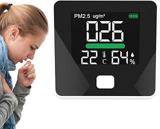 Ambient Air Detector: Indoor Air Monitor, Air Quality Detector | Advanced Air Quality Monitor measures pollutants and provides real-time data, ideal for offici