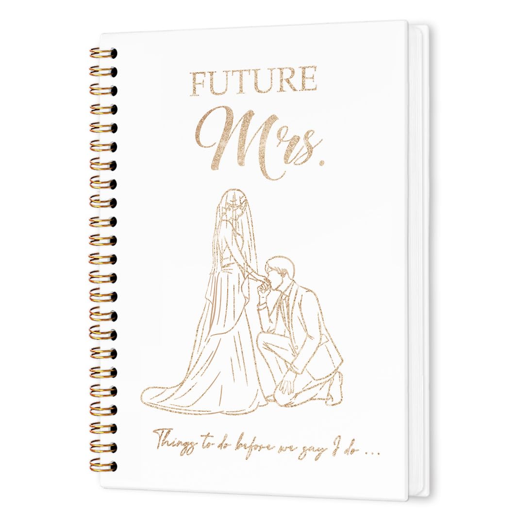 Amazon.com : nvucamd Future Mrs Wedding Spiral Notebook, Bride ...