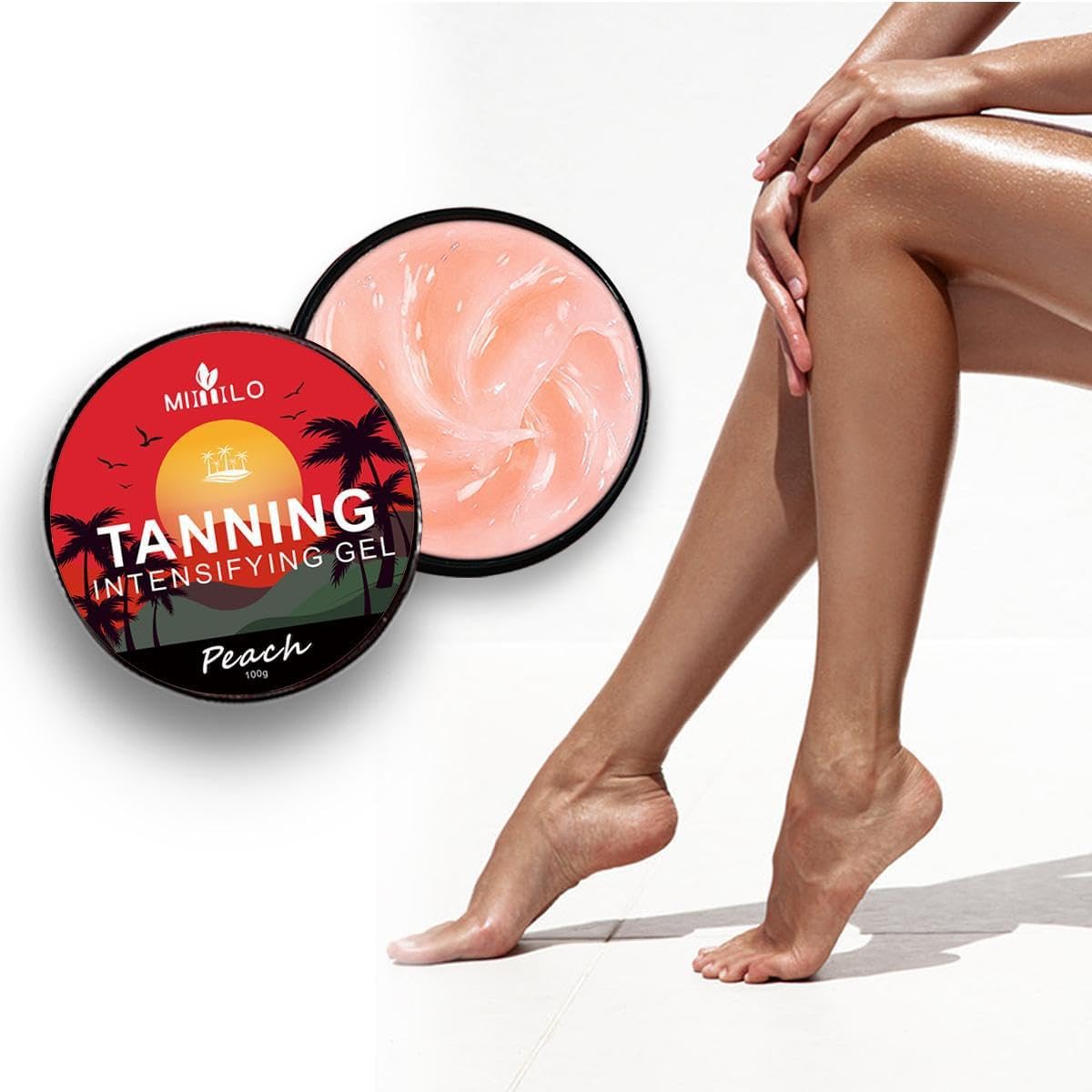 Watermeloen zelfbruinende gel, zonloze natuurlijke bronzen bodylotion, verbrande crème.