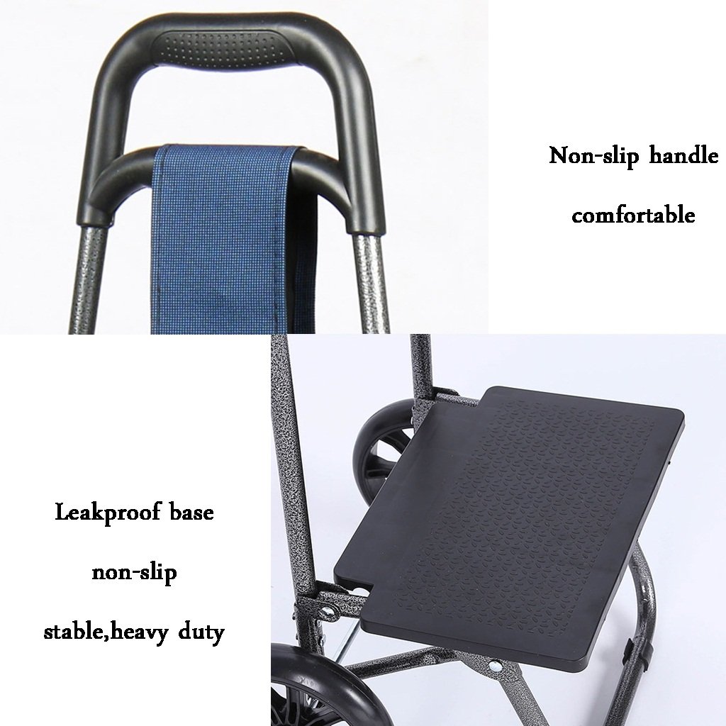 Carrello Spesa Pieghevole Leggero | 20kg Carico, 25lt Capacità, Ruote Grandi - Foto 5